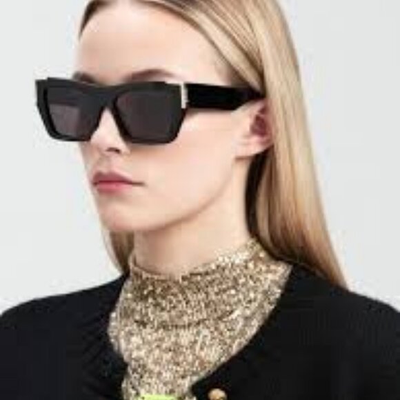 Palm Angels PERI099 HOLLYWOOD 6129 Sunglasses Pink Cat Eye Frame, Red Lenses - Picture 6 of 11